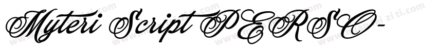 Myteri Script PERSO字体转换